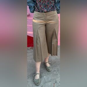 Anthropologie poleci pleated culottes